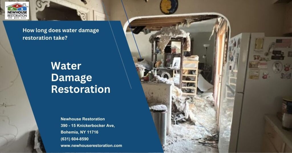How long does water damage restoration take?